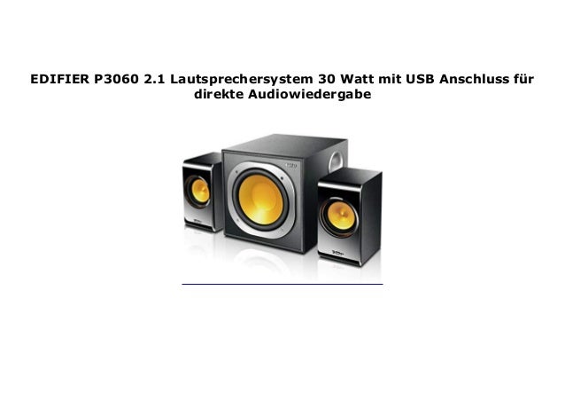 edifier p3060 2.1