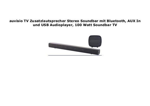 auvisio soundbar