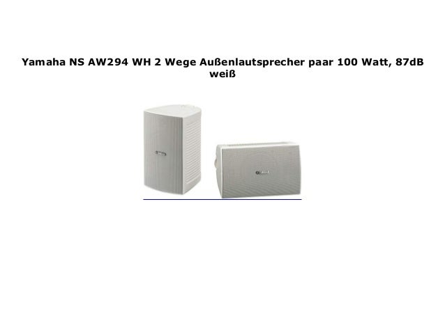 yamaha ns aw 294