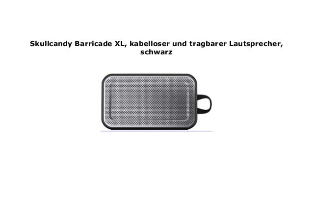 skullcandy barricade xl