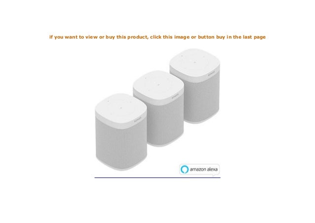 sonos one smart speaker