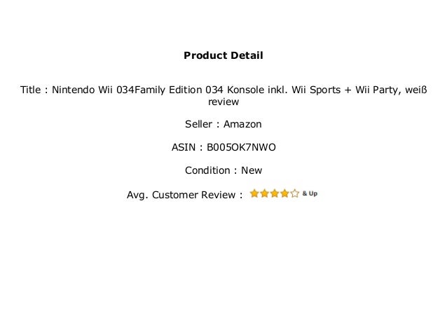 Nintendo Wii 034family Edition 034 Konsole Inkl Wii Sports Wii Nintendo Wii 034family Edition 034 Konsole Inkl Wii Sports Wii