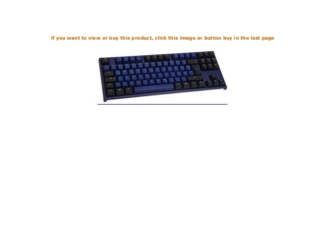 Ducky One 2 Tkl Horizon Pbt Gaming Tastatur Mx Red Blau Tastatur
