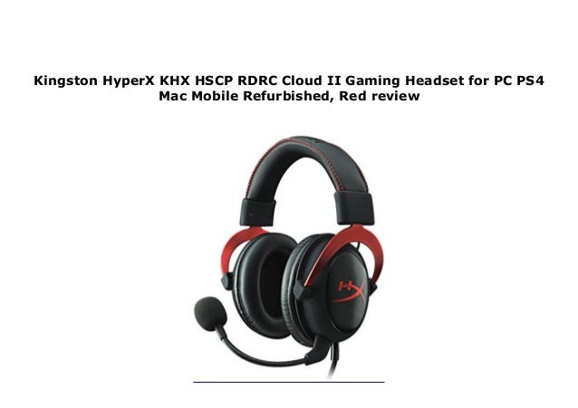 Kingston Hyperx Khx Hscp Rdrc Cloud Ii Gaming Headset For Pc Ps4 Mac Kingston Hyperx Khx Hscp Rdrc Cloud Ii Gaming Headset For Pc Ps4 Mac