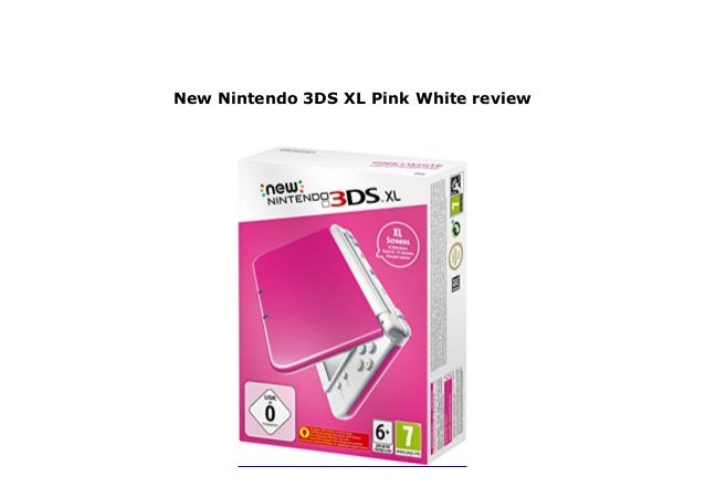 nintendo 3ds xl pink white