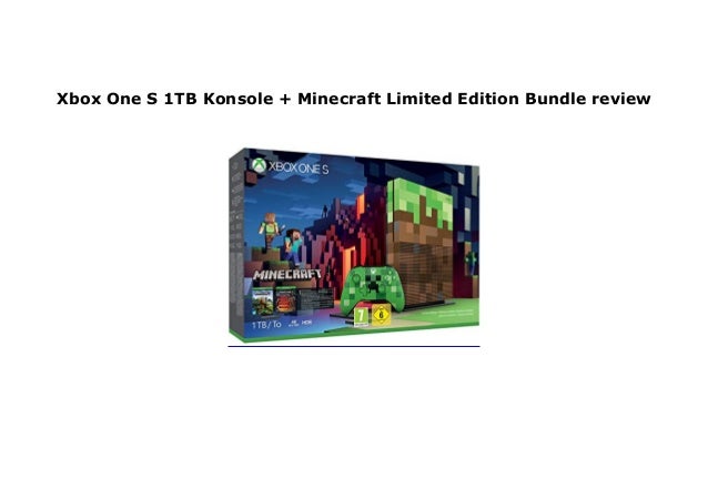 xbox one s 1tb minecraft limited edition