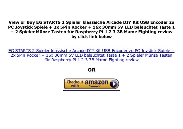 EG STARTS 2 Spieler klassische Arcade DIY Kit USB Encoder zu PC Joyst…