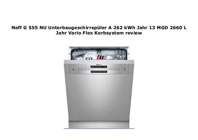 neff dishwasher review