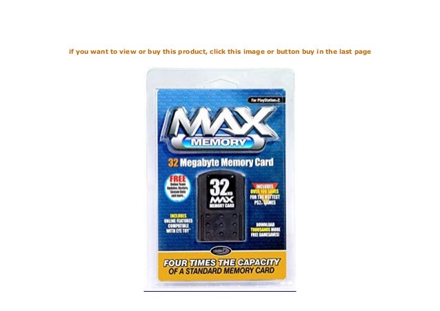 max memory card ps2