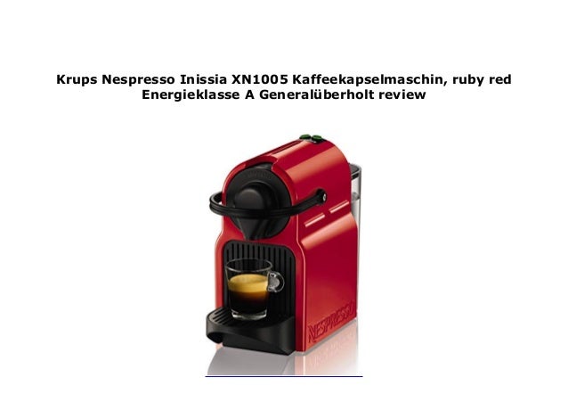 krups nespresso inissia xn1005