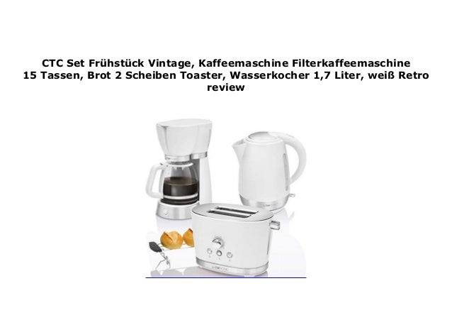 Ctc Set Fr Hst Ck Vintage Kaffeemaschine