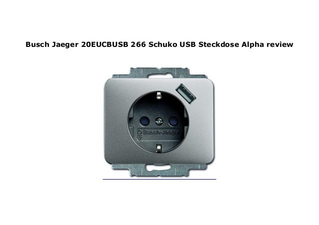 Busch-Jaeger Future Linear USB-Steckdose - Schuko Mit USB-Anschluss Für Unterputz-Montage
