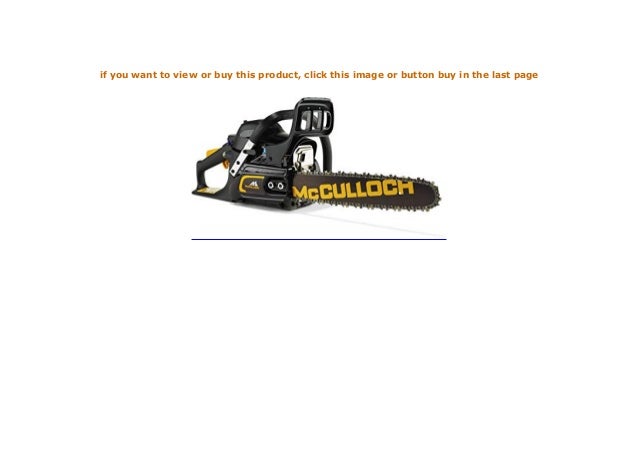 schwarzorange McCulloch 00096-76.247.14 CS 35S Benzin-Kettens/äge CS35S 1400 W