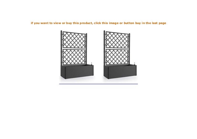 Kreher 2 St Ck Xl Rankgitter Spalier Mit Pflanzkasten In Moderner Ra