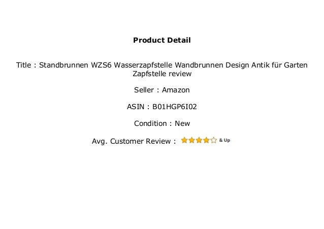 Standbrunnen Wzs6 Wasserzapfstelle Wandbrunnen Design Antik F R Garte