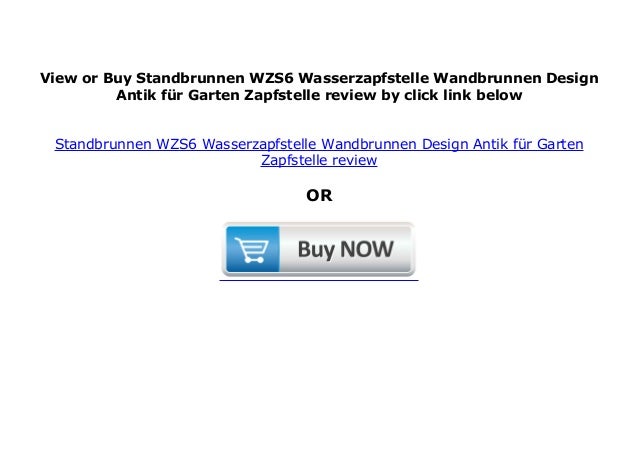 Standbrunnen Wzs6 Wasserzapfstelle Wandbrunnen Design Antik F R