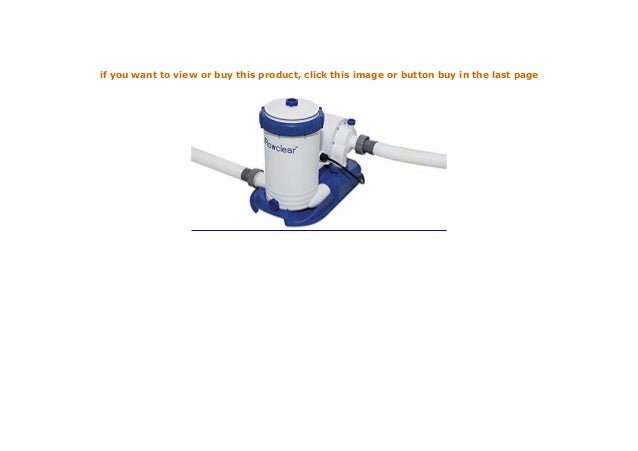 Bestway Flowclear Filterpumpe 9,463 l//h