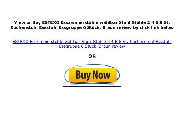 Estexo Esszimmerst Hle W Hlbar Stuhl St Hle 2 4 6 8 St K Chenstuhl