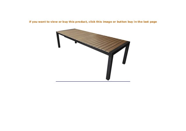 Wohaga Ausziehtisch Gartentisch 205 275x100cm Aluminium