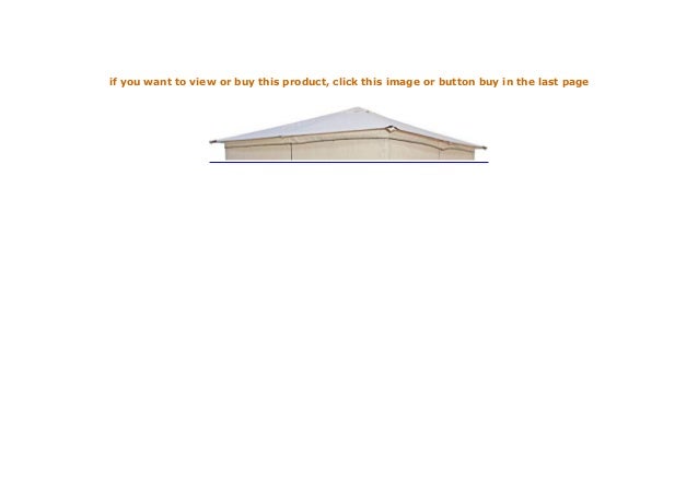 Degamo Ersatzdach F R Pavillon Venezia 3x3 Meter Wasserdicht