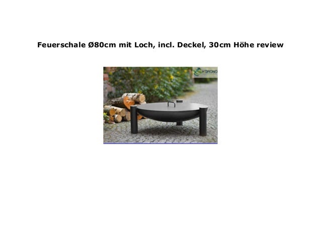 Edelstahl Feuerschale Ø 80 cm