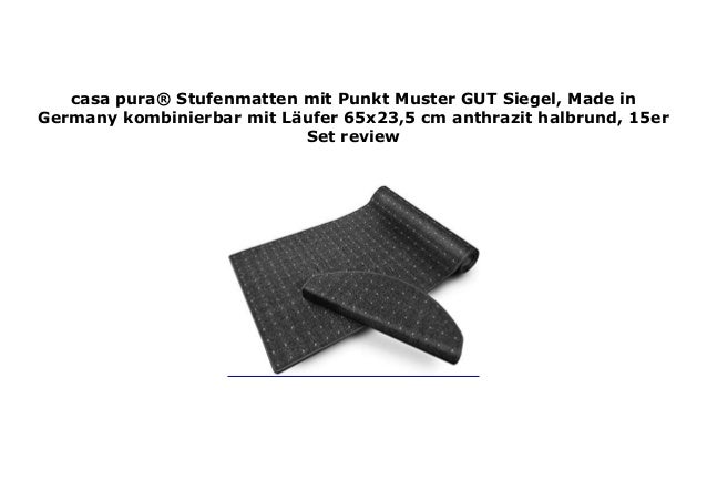 casa pura Stufenmatten mit Punkt Muster GUT Siegel, Made ...