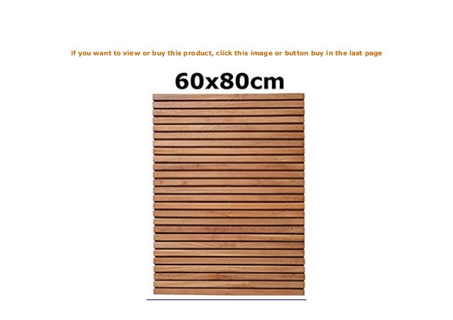 Badematte teak
