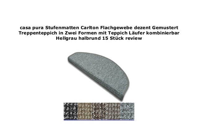 Casa Pura Stufenmatten Carlton Flachgewebe Dezent Gemustert Trepp