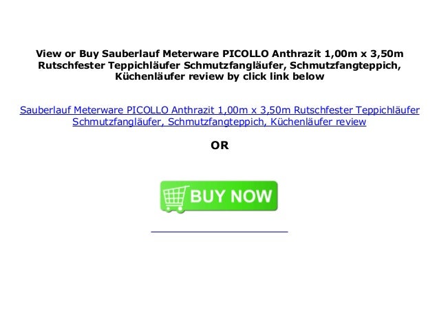 Sauberlauf Meterware Picollo Anthrazit 1 00m X 3 50m Rutschfester Tep