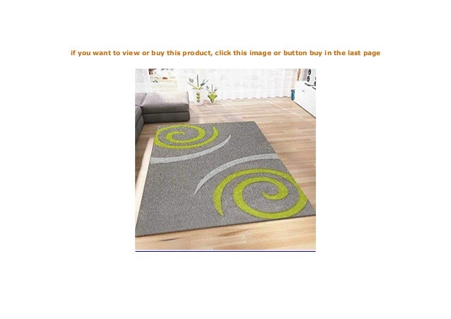 Vimoda Teppich Modern Wohnzimmer Teppiche Gr N Grau Kreisel Muster Ho