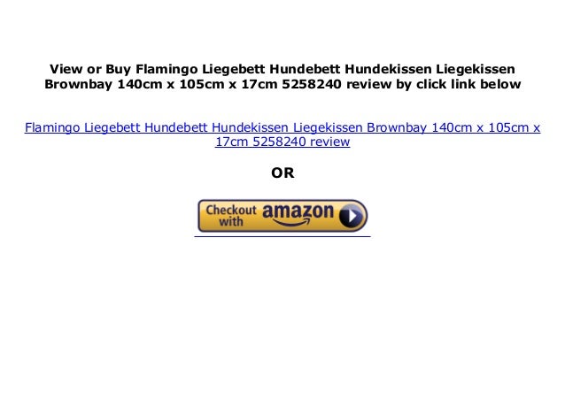 Flamingo Liegebett Hundebett Hundekissen Liegekissen Brownbay 140cm X