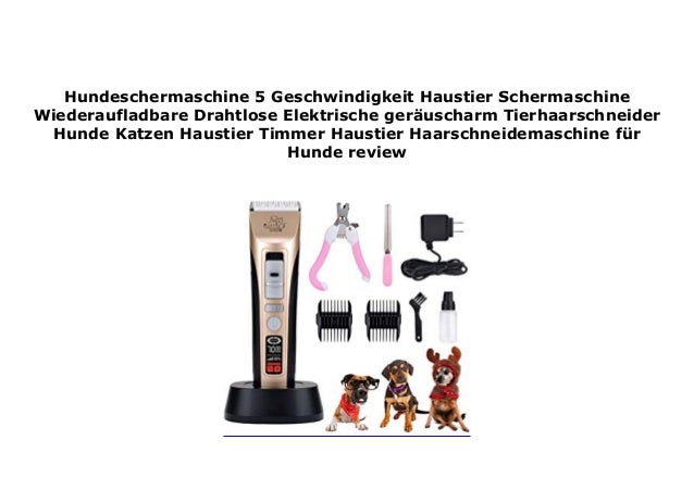 Hundeschermaschine 5 Geschwindigkeit Haustier Schermaschine Wiederauf…