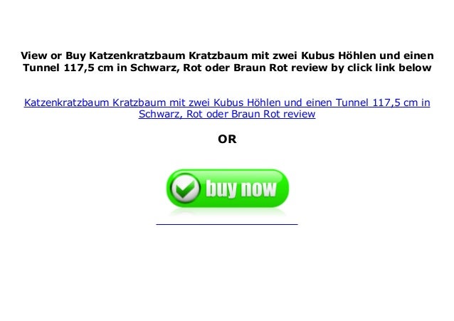 Katzenkratzbaum Kratzbaum mit zwei Kubus H hlen und einen ...