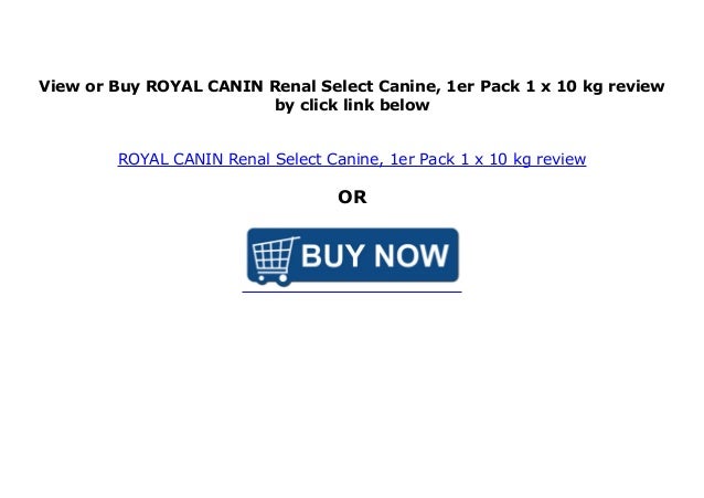royal canin renal select canine