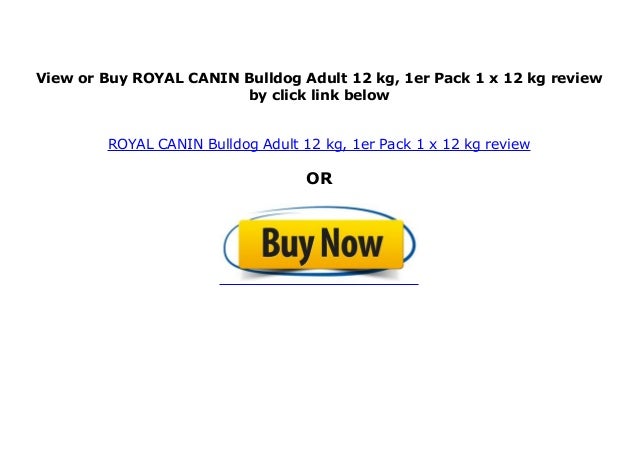 royal canin bulldog adult 12kg