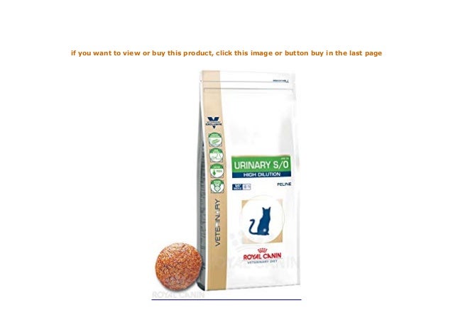 royal canin so high dilution