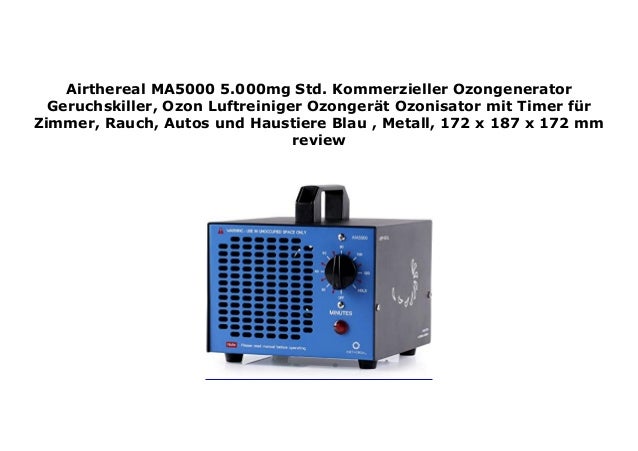 Airthereal Ma5000 5 000mg Std Kommerzieller Ozongenerator Geruchskil