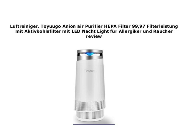 Luftreiniger Toyuugo Anion Air Purifier Hepa Filter 99 97 Filterlei
