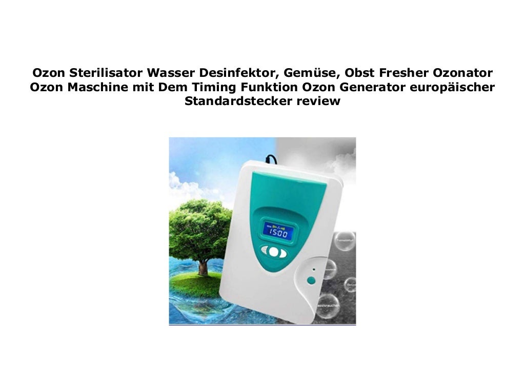 Ozon Sterilisator Wasser Desinfektor, Gem se, Obst Fresher Ozonator O…