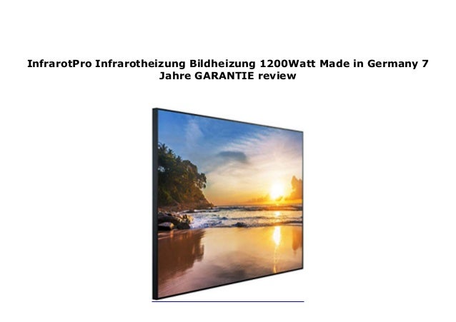 Vasner Appino 20 Infrarot Heizstrahler 2000 W Mit Bluetooth App