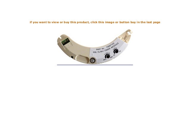 Airflow iCON Timermodul f/ür 240 V-L/üfter