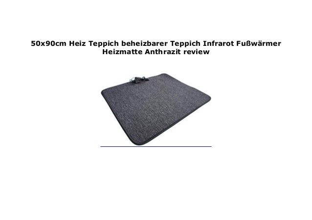 50x90cm Heiz Teppich Beheizbarer Teppich Infrarot Fu W Rmer