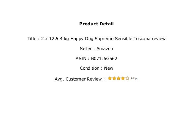 happy dog supreme sensible toscana