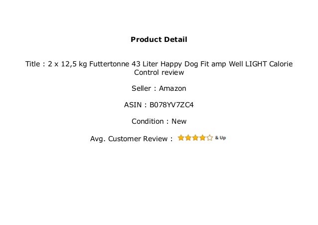 happy dog light calorie control