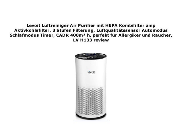 Levoit Luftreiniger Air Purifier Mit Hepa Kombifilter Amp Aktivkohl