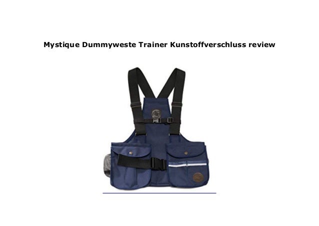 Mystique Dummyweste Trainer Kunstoffverschluss