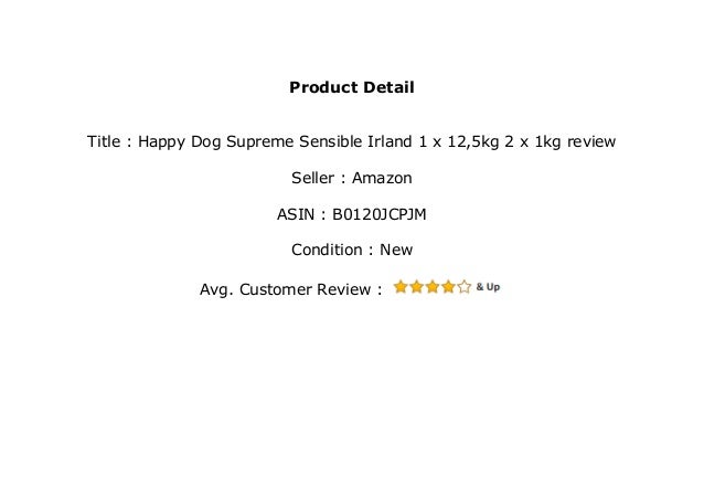 happy dog supreme sensible irland