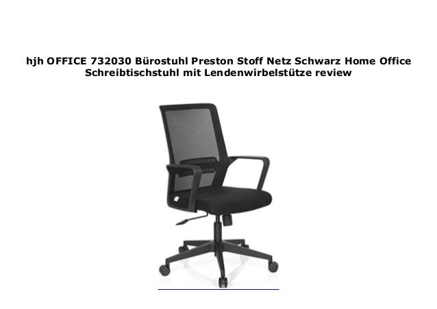 Hjh Office 732030 B Rostuhl Preston Stoff Netz Schwarz Home