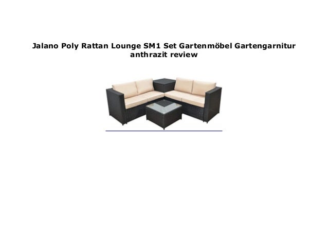 Jalano Poly Rattan Lounge Sm1 Set Gartenm Bel Gartengarnitur