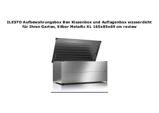 Ilesto Aufbewahrungsbox Ben Kissenbox Und Auflagenbox Wasserdicht F